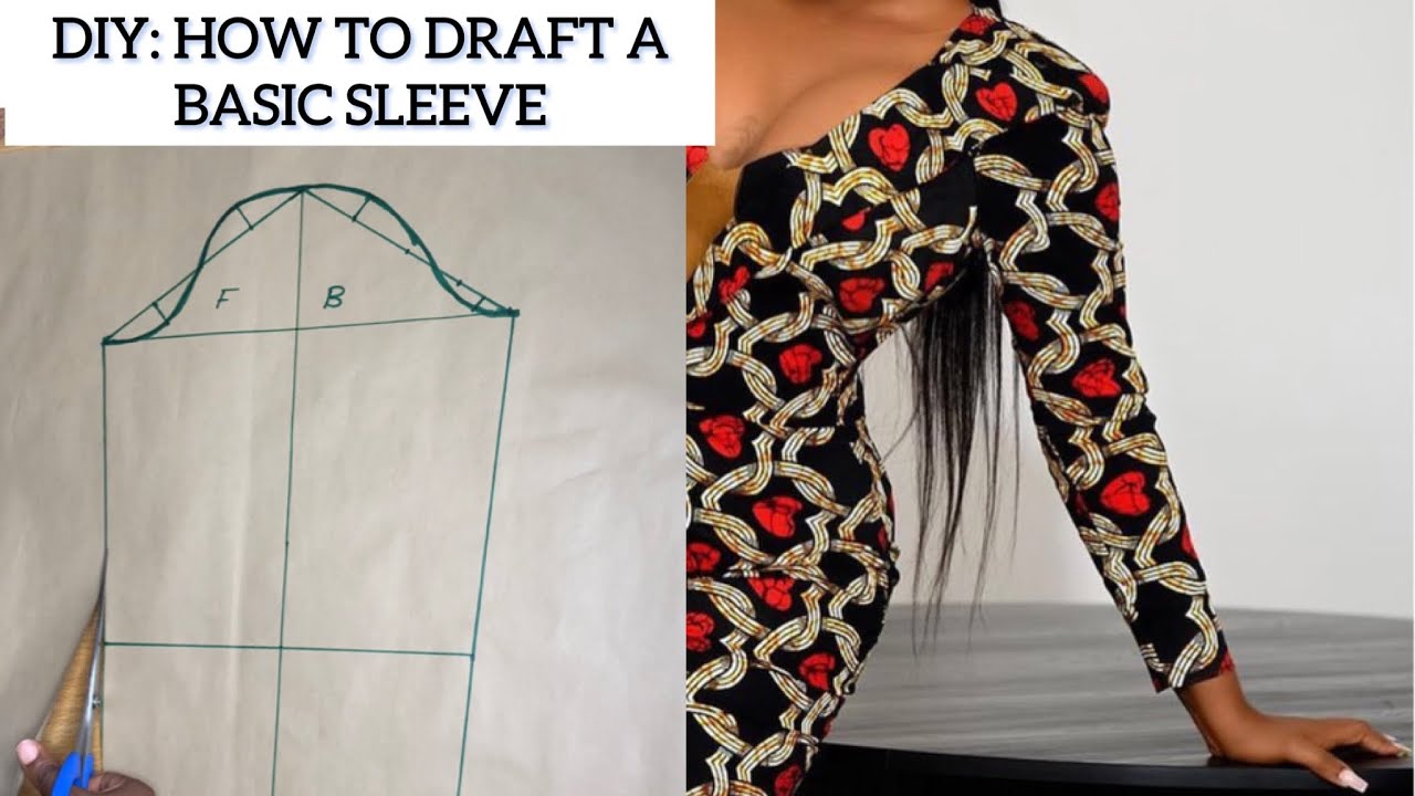 Basic sleeve pattern drafting for beginners