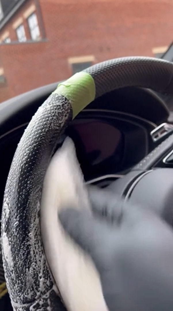 How cleaning can restore a steering wheel’s finish