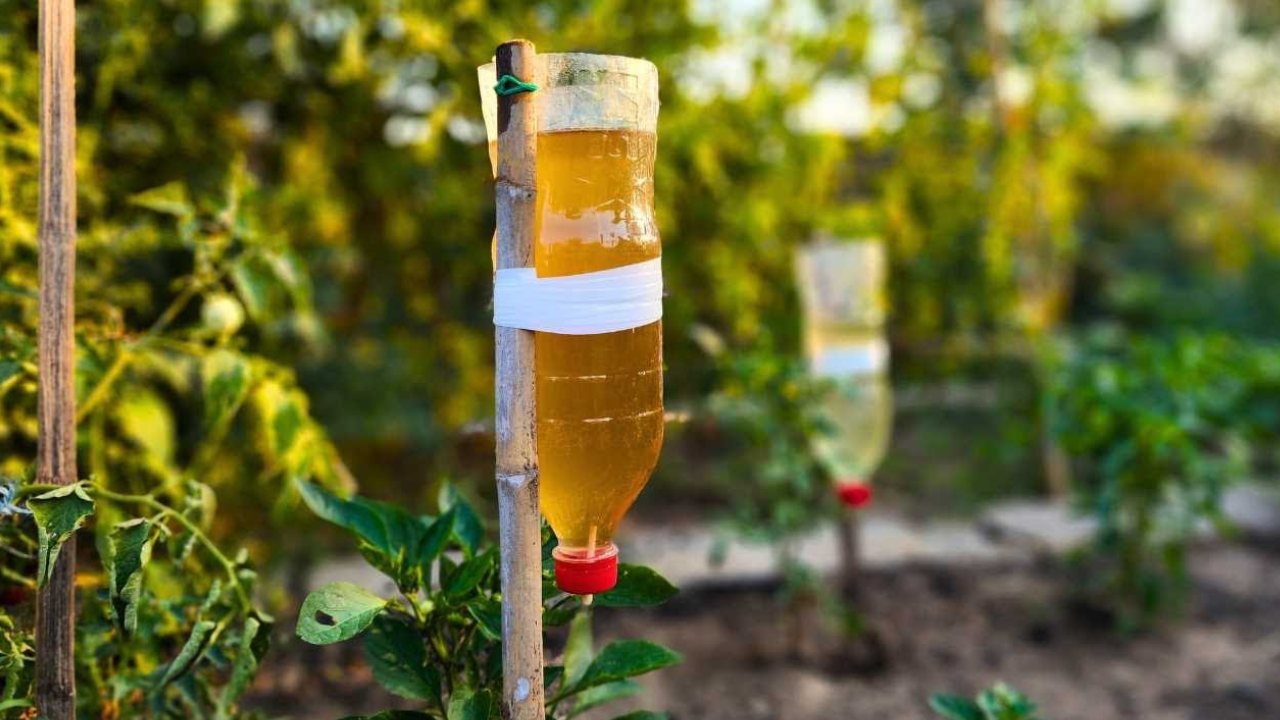 Simple bottle drip irrigation system