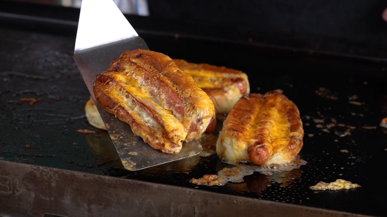The viral hot dog grilled cheese was missing one thing: chili