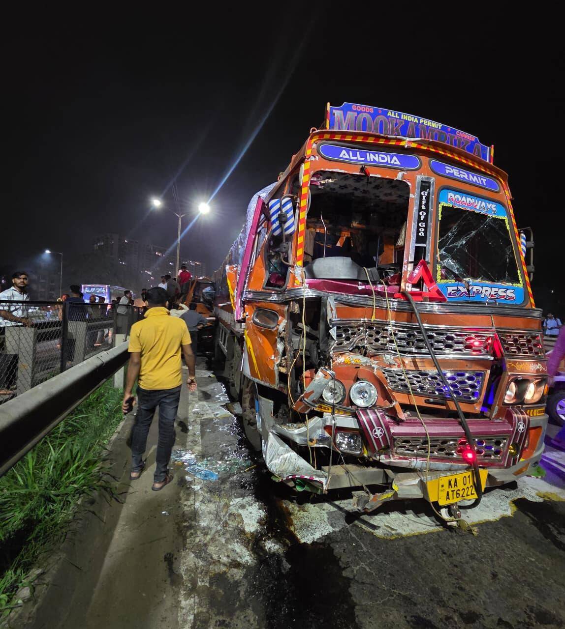 Truck cleaner killed, six injured in five-truck pile-up near Navale ...