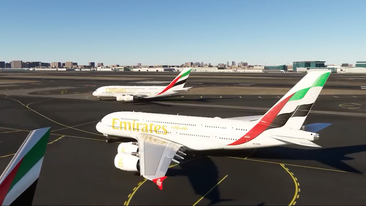 A380 is here! Emirates at Dubai in Microsoft Flight Simulator (full ...