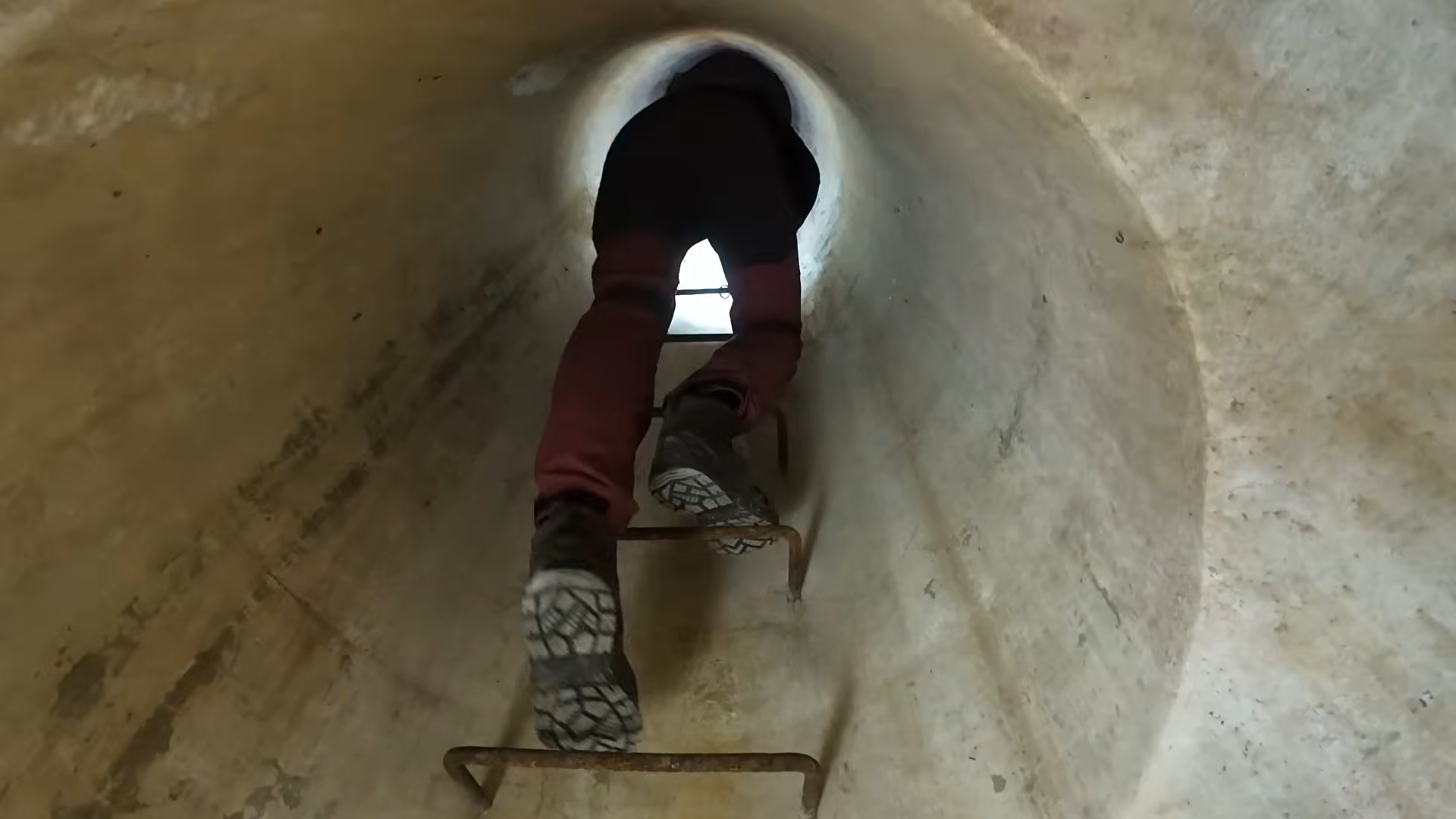 They covered this massive concrete bunker in fake tree bark... the ...