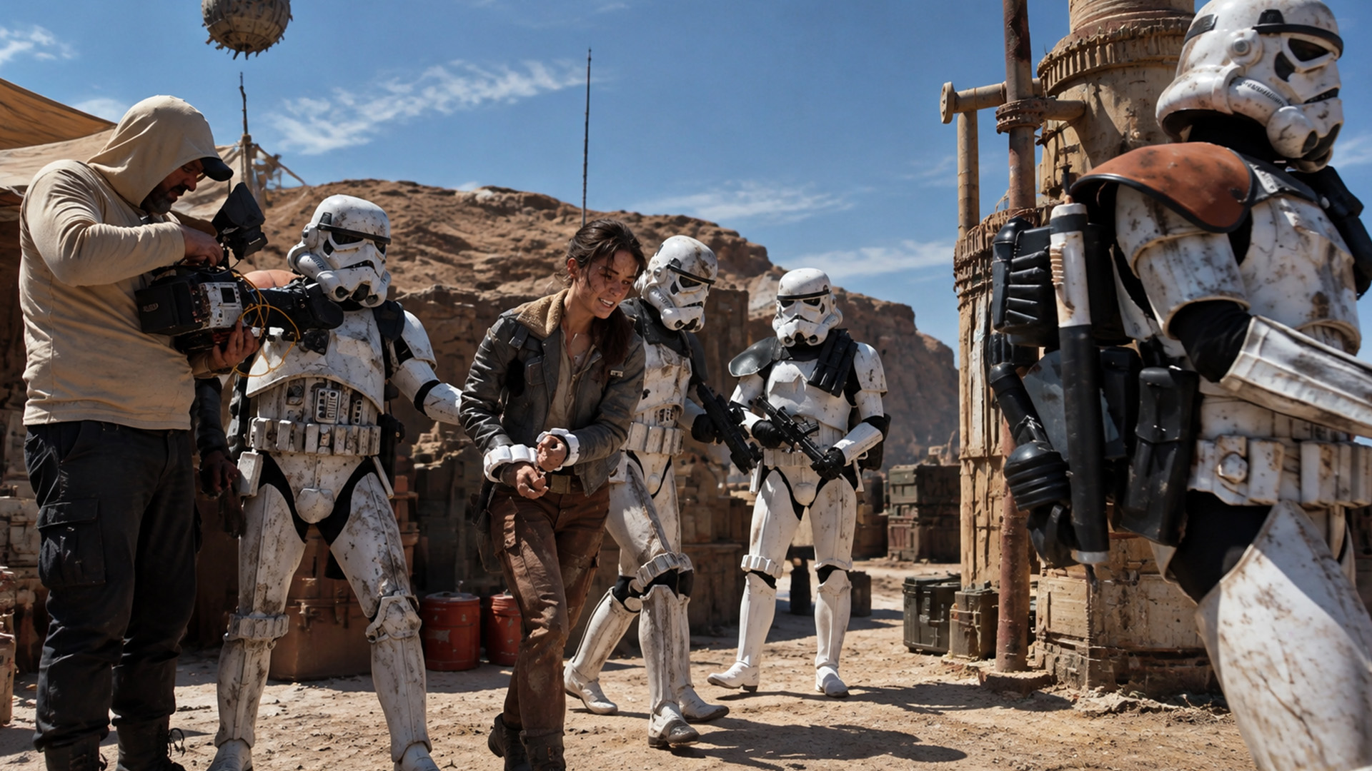 A space themed hotel became a Star Wars desert set