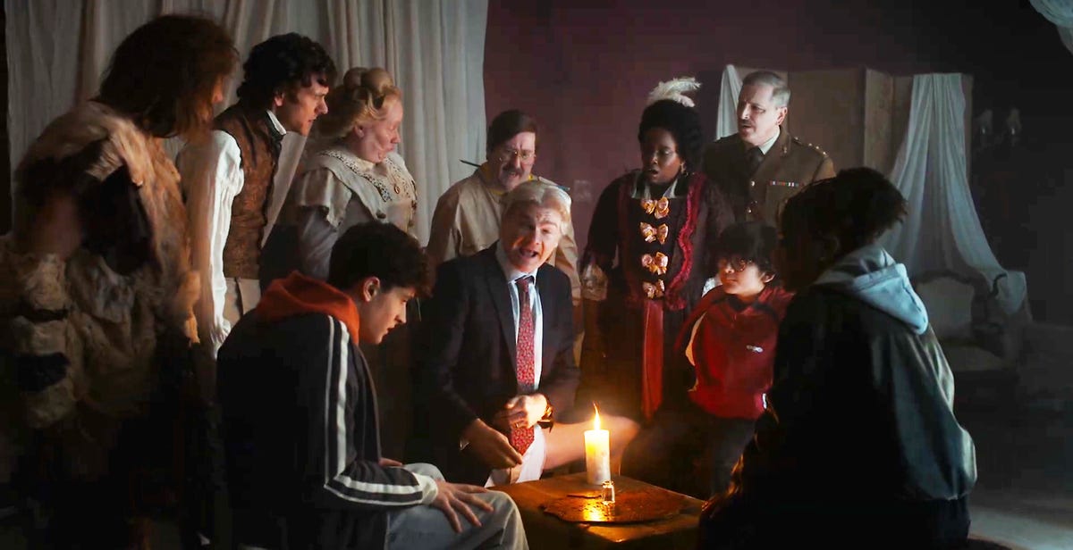 Ghosts cast react as Possession of Button House hits number 1 at the ...