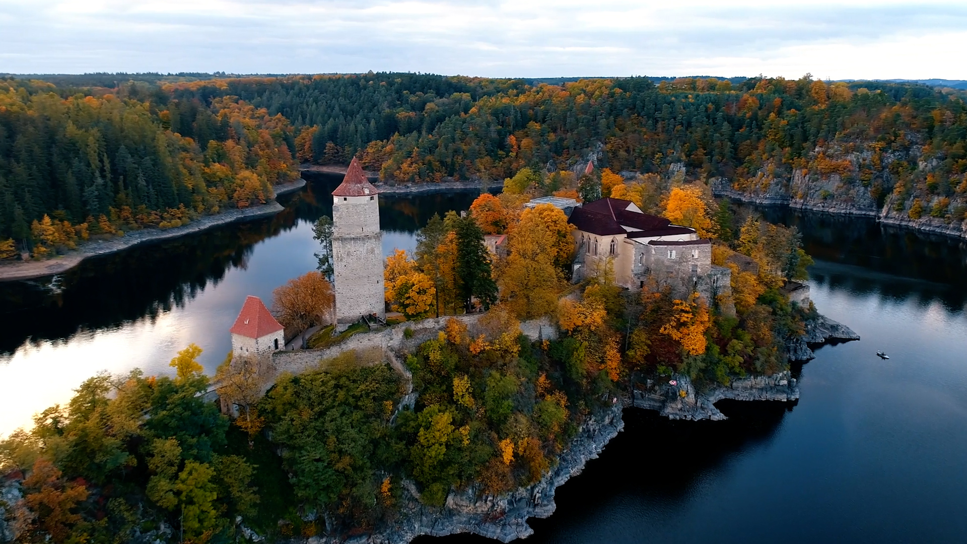 Magnificent castles and fortresses seen from above