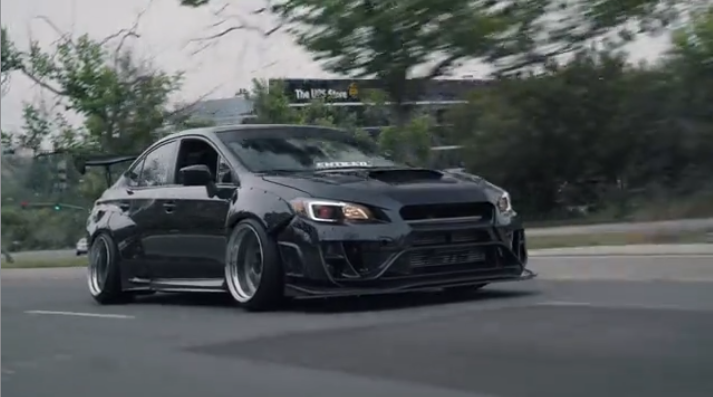 Subaru WRX and Mitsubishi EVO street battle