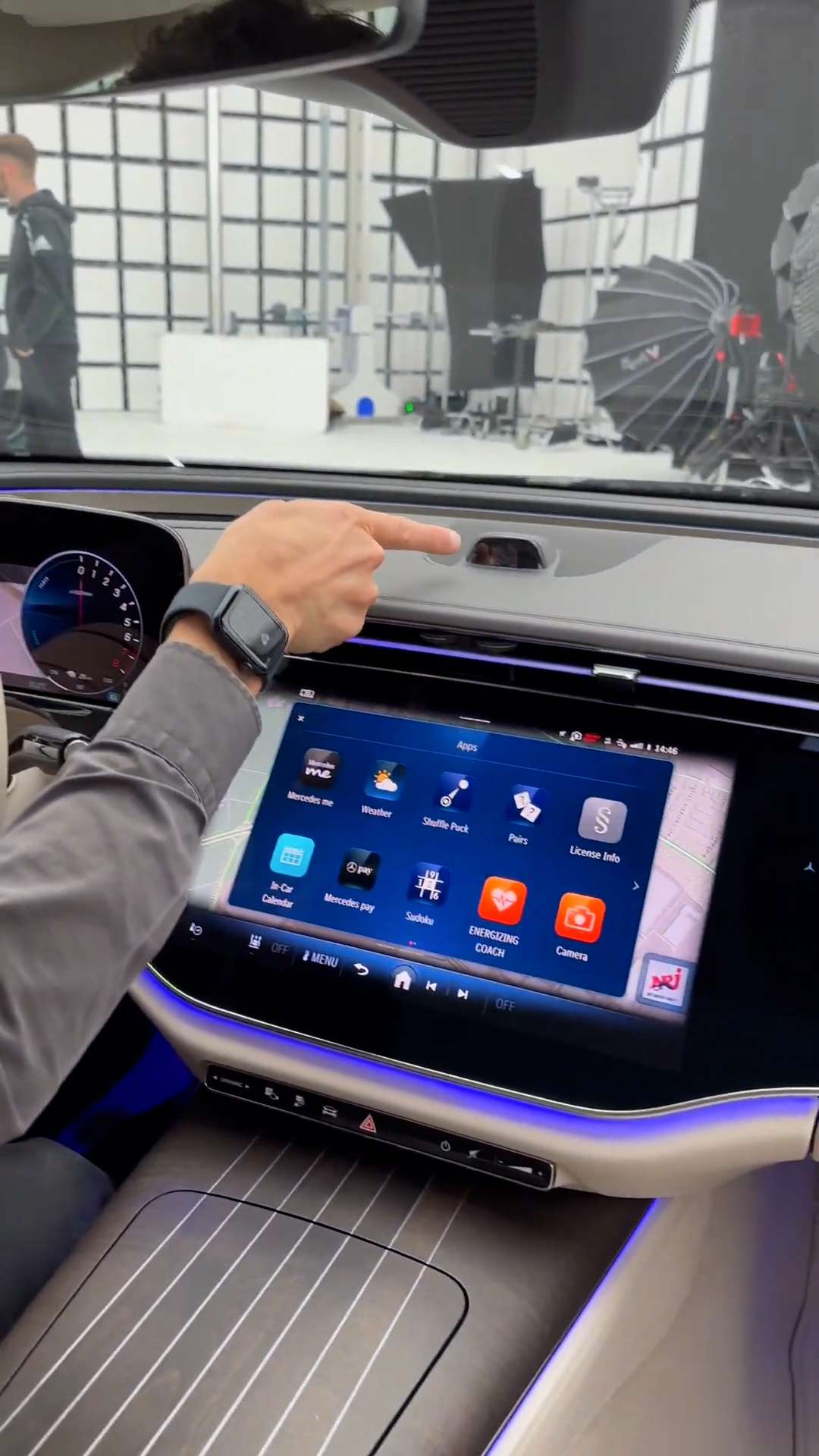 Mercedes E-Class features a passenger facing camera