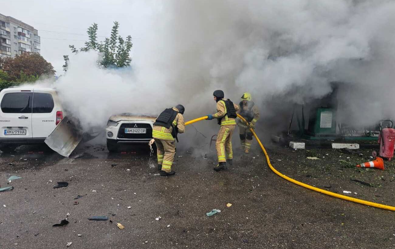Russia strikes gas stations in Ukraine's Zhytomyr region