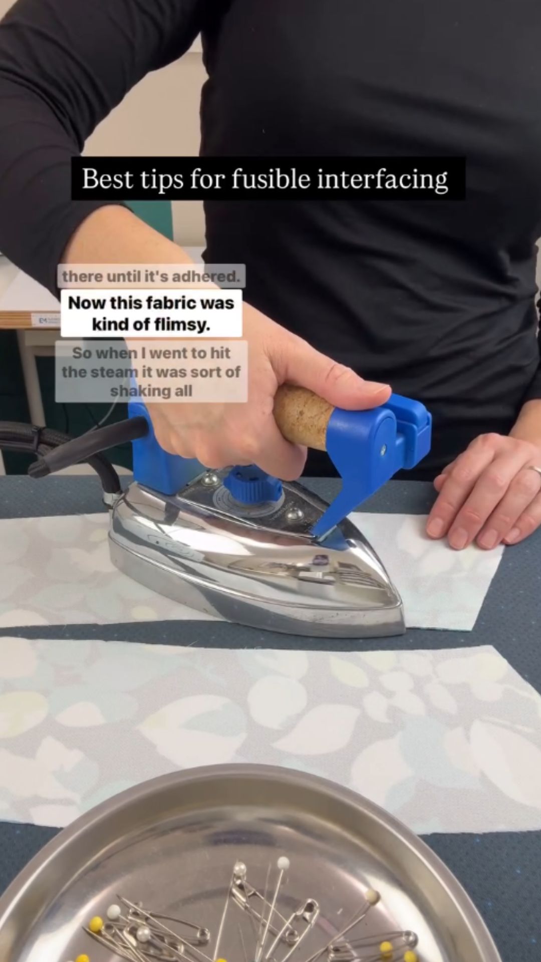 Fusible interfacing tips for stronger garment construction