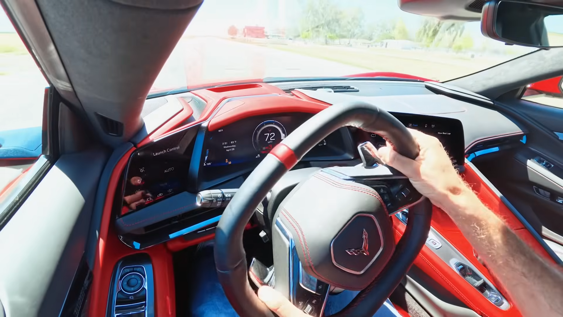 He turned every driver aid off in a 495-HP Corvette then the traction ...