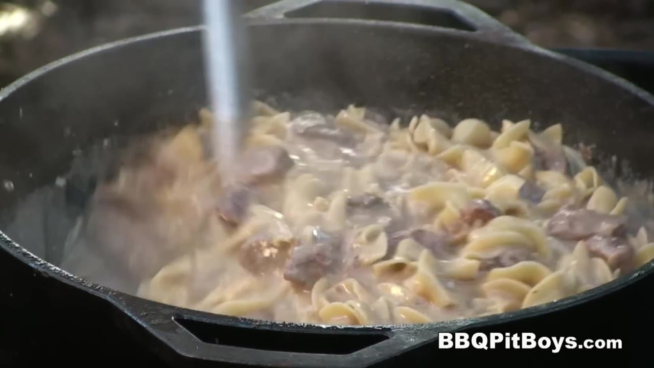 BBQ steak turned classic stroganoff into something completely different