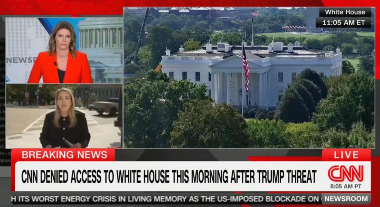 CNN reporter interrupted by heckler shouting 'tell the truth' over ...