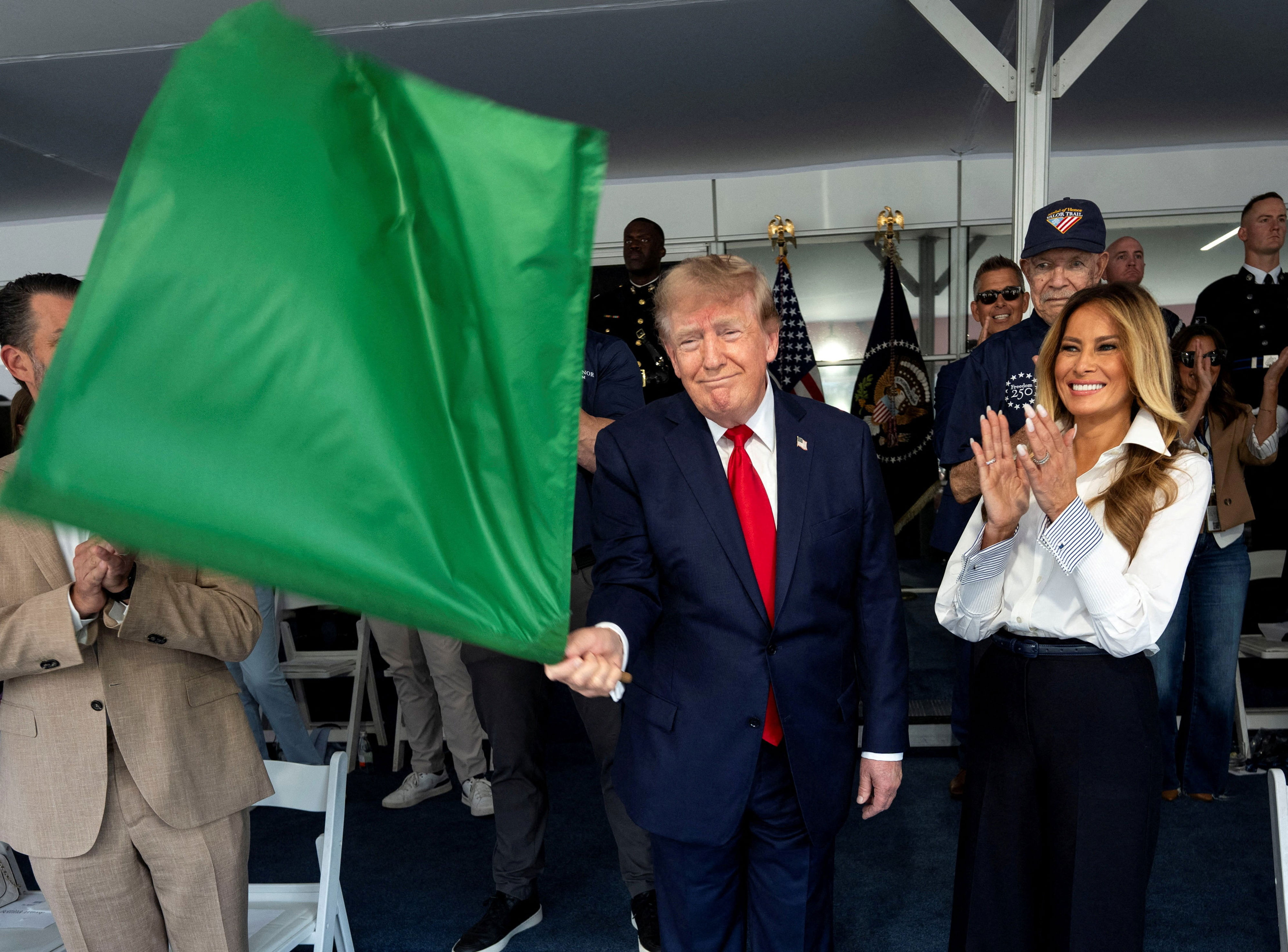 Melania surfaces to revel in lavishly sucking up to dictator
