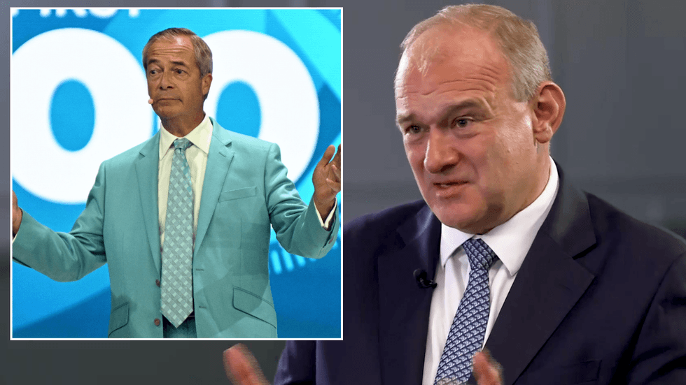 Ed Davey sides with Nigel Farage over Piddington as he states 'I ...