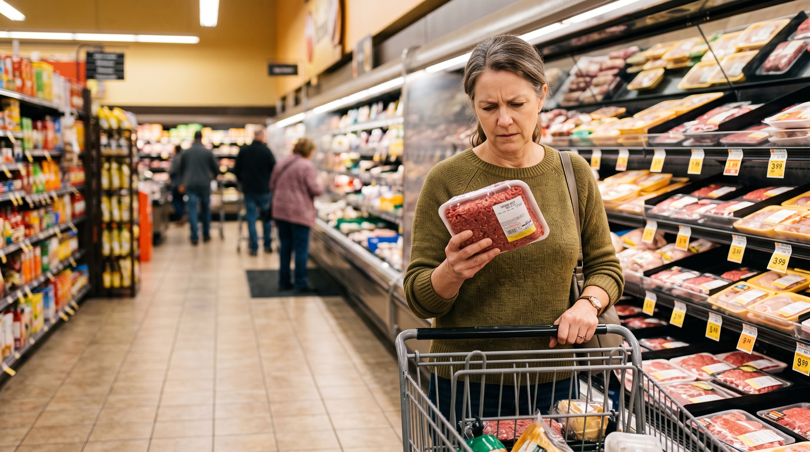 Ground beef hits record $7.158 a pound as extreme weather batters farms ...