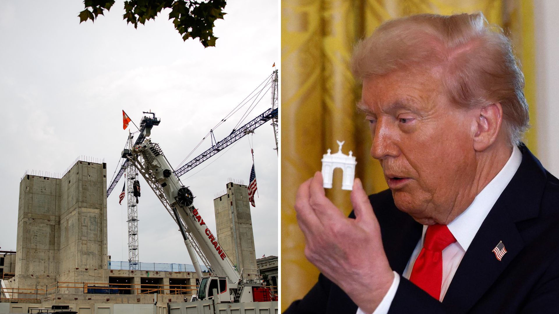 Trump wants to turn his massive triumphal arch into a 