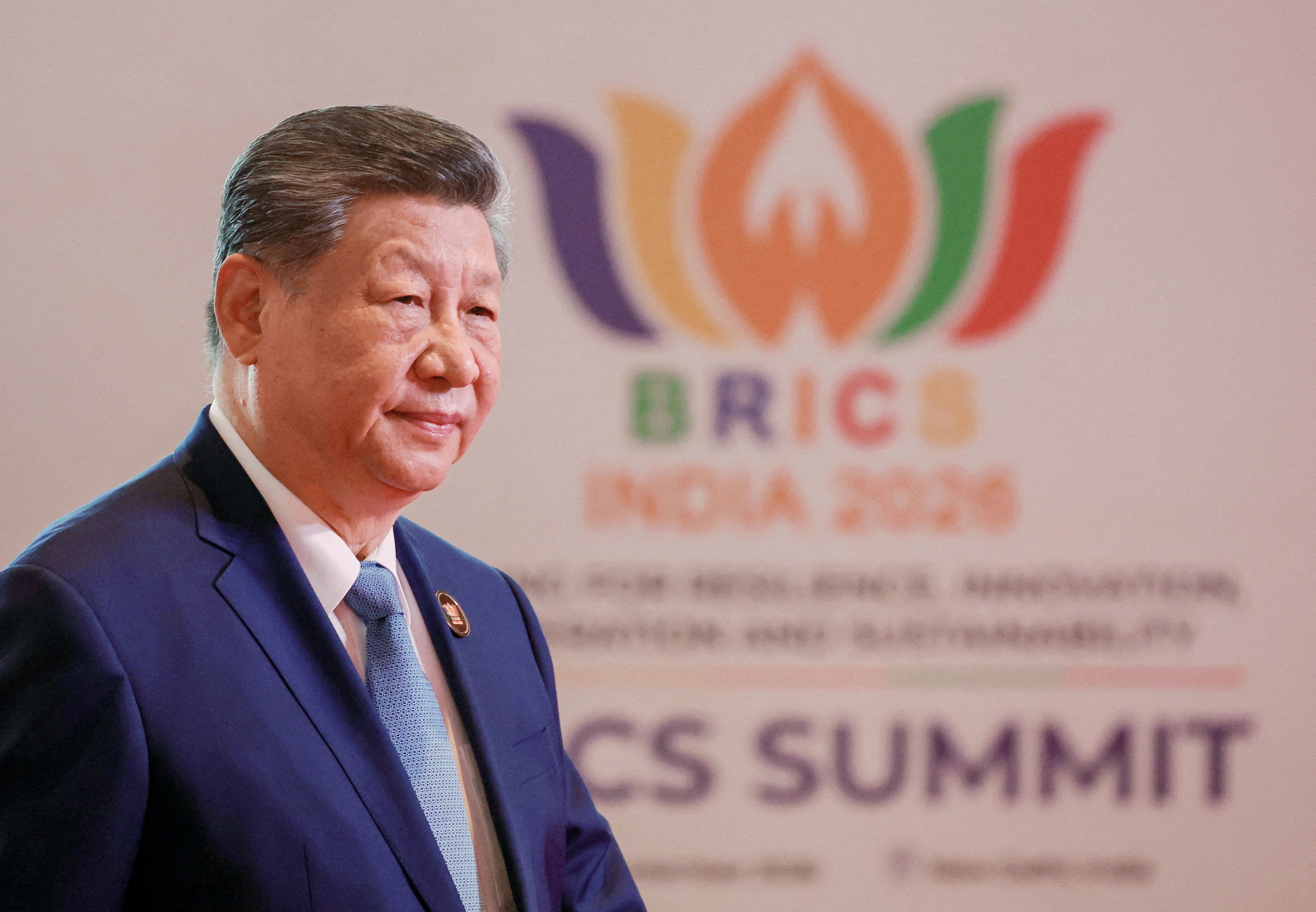 China's President Xi Jinping attends the BRICS summit in New Delhi, India, 12 September 2026 (Reuters)