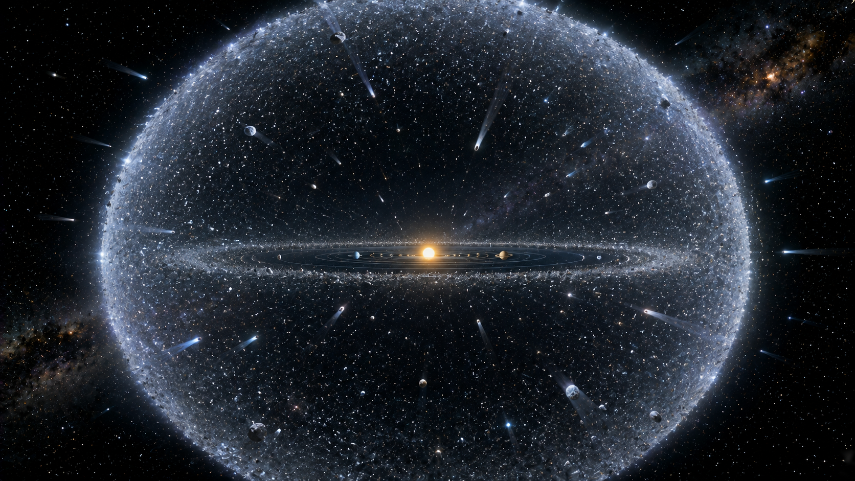Above and below the solar system - The Oort Cloud mystery