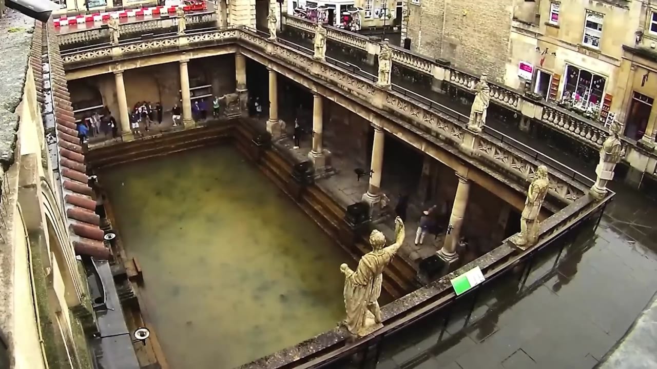 They drained the 2,000-year-old Roman baths - then climbed inside to ...