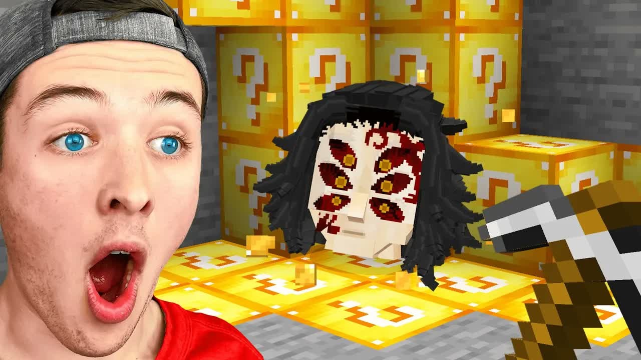 I added Demon Slayer lucky blocks to Minecraft - and it got insane