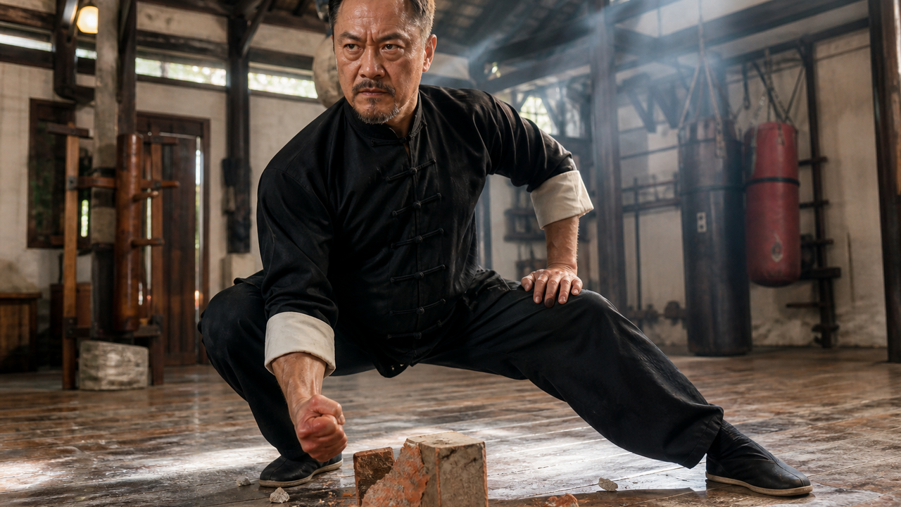 Kung fu master’s brick-shattering fist leaves karate fighter stunned in ...
