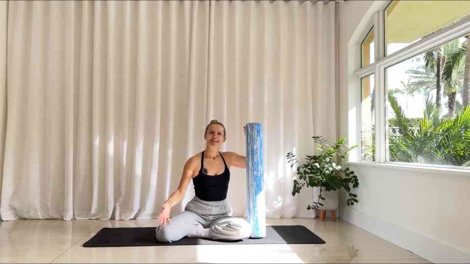Foam roller stretch class | Tension & period pain release