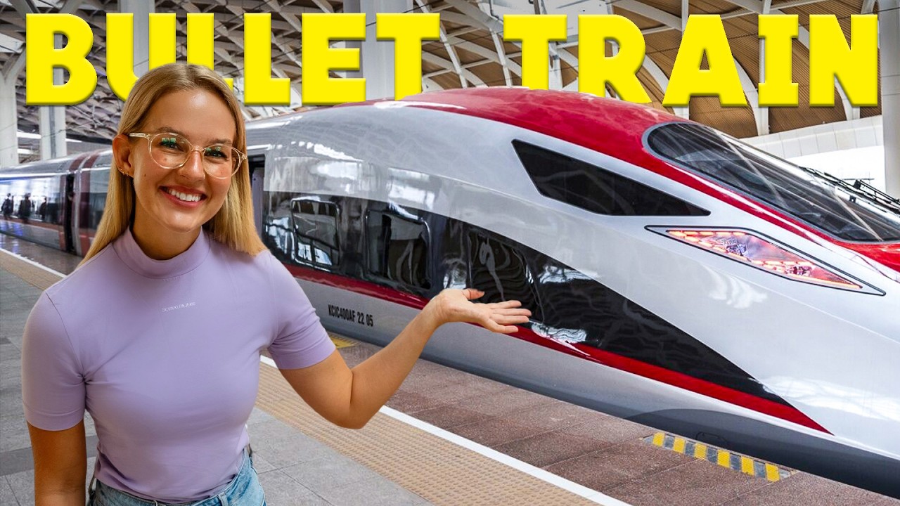 I rode first class on a bullet train