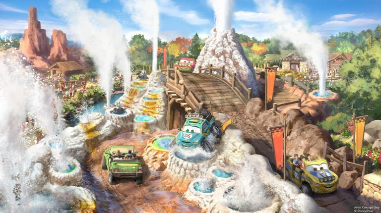 Magic Kingdom's new Cars attraction construction is progressing