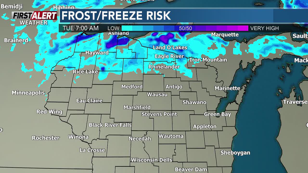Frost possible tonight, tomorrow morning