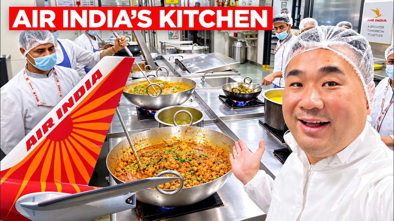 A rare look inside India's oldest airline flight kitchen
