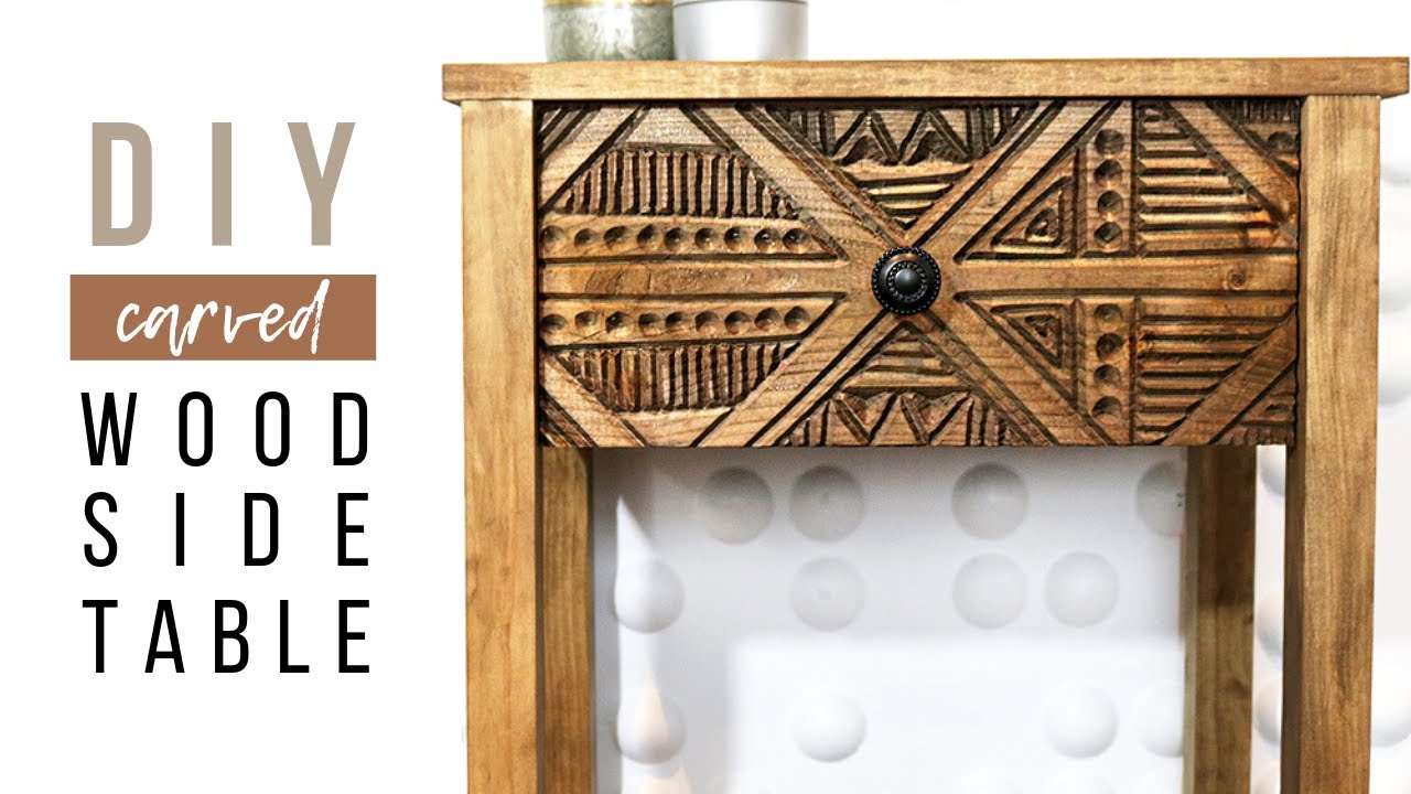 Create your own DIY side table with storage!