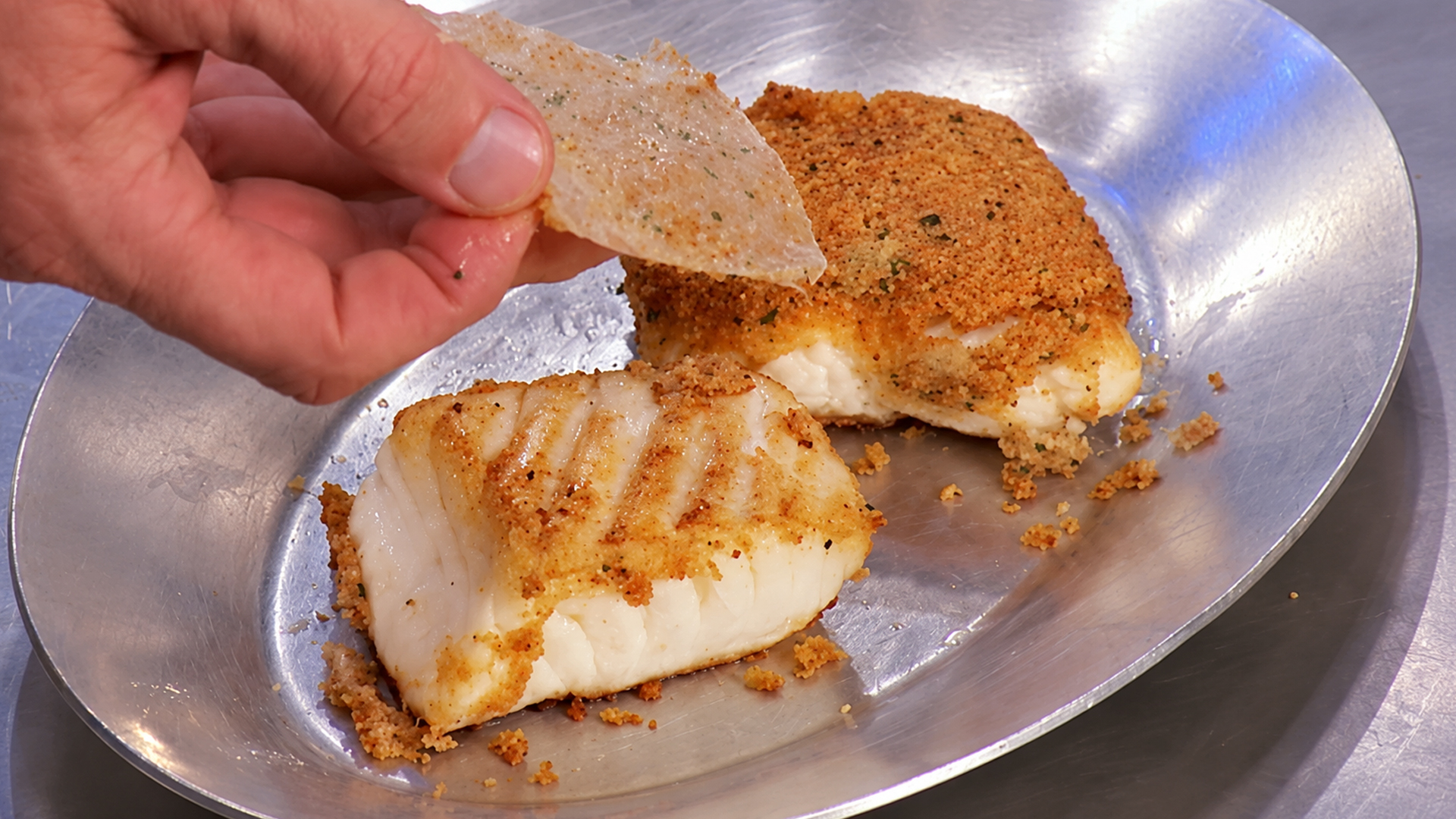 Parchment paper left on halibut leaves Chef Ramsay frustrated during ...