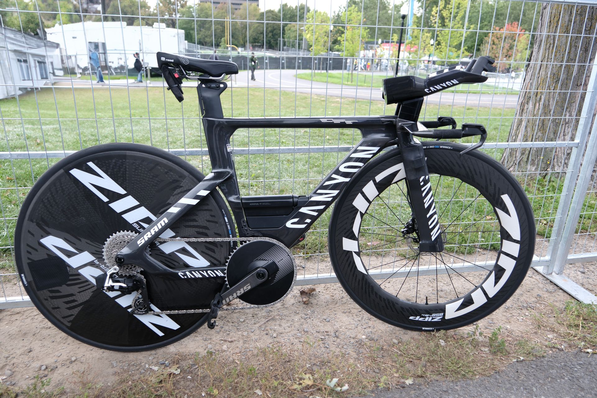 Here's the as-yet-unreleased Canyon TT bike that won gold and silver at the World Championship TT