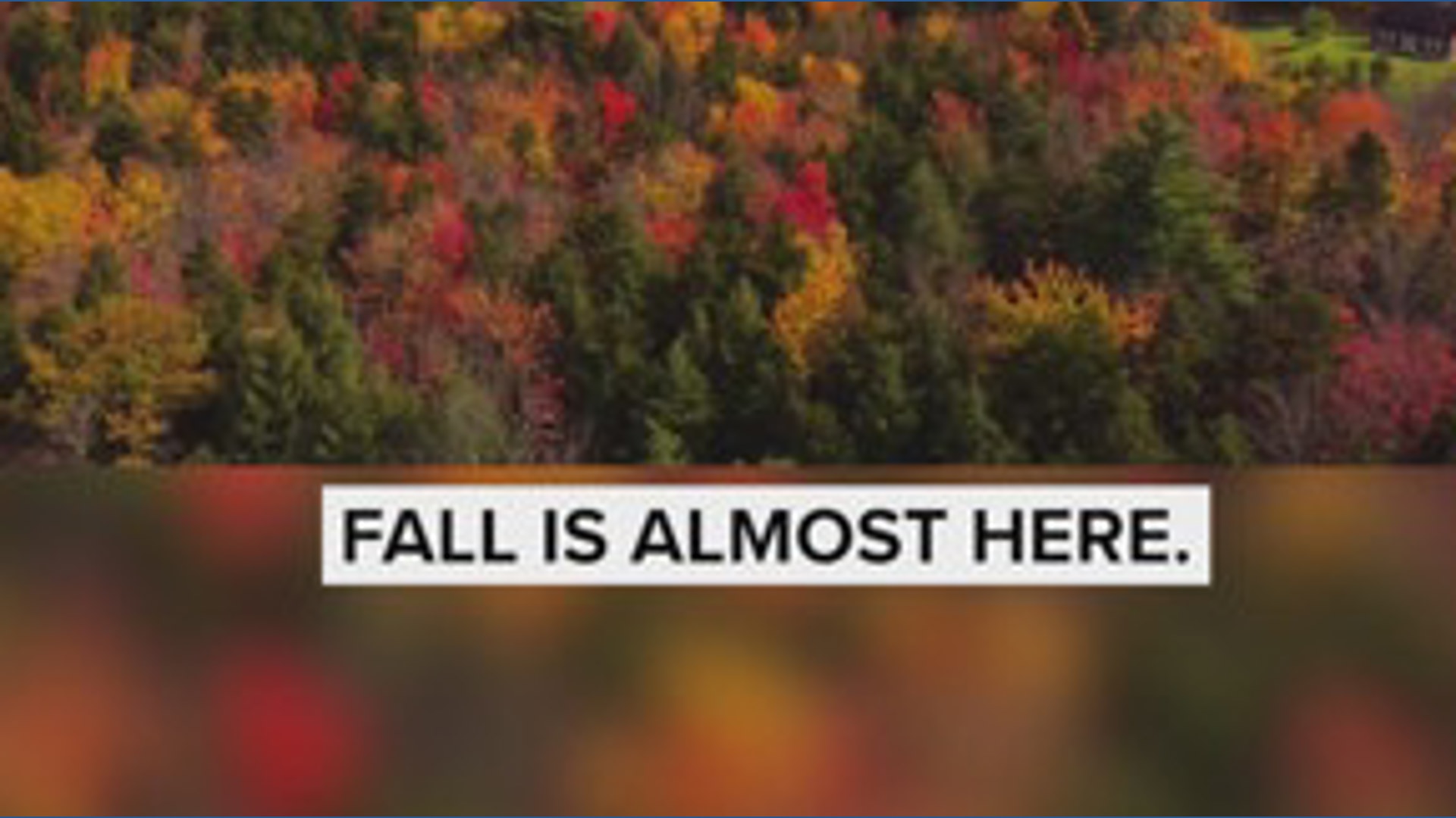 Fall is almost here! The autumnal equinox arrives Tuesday