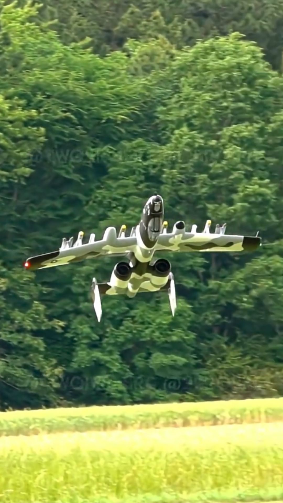 A 10C Warthog RC flight demonstrates advanced control skills