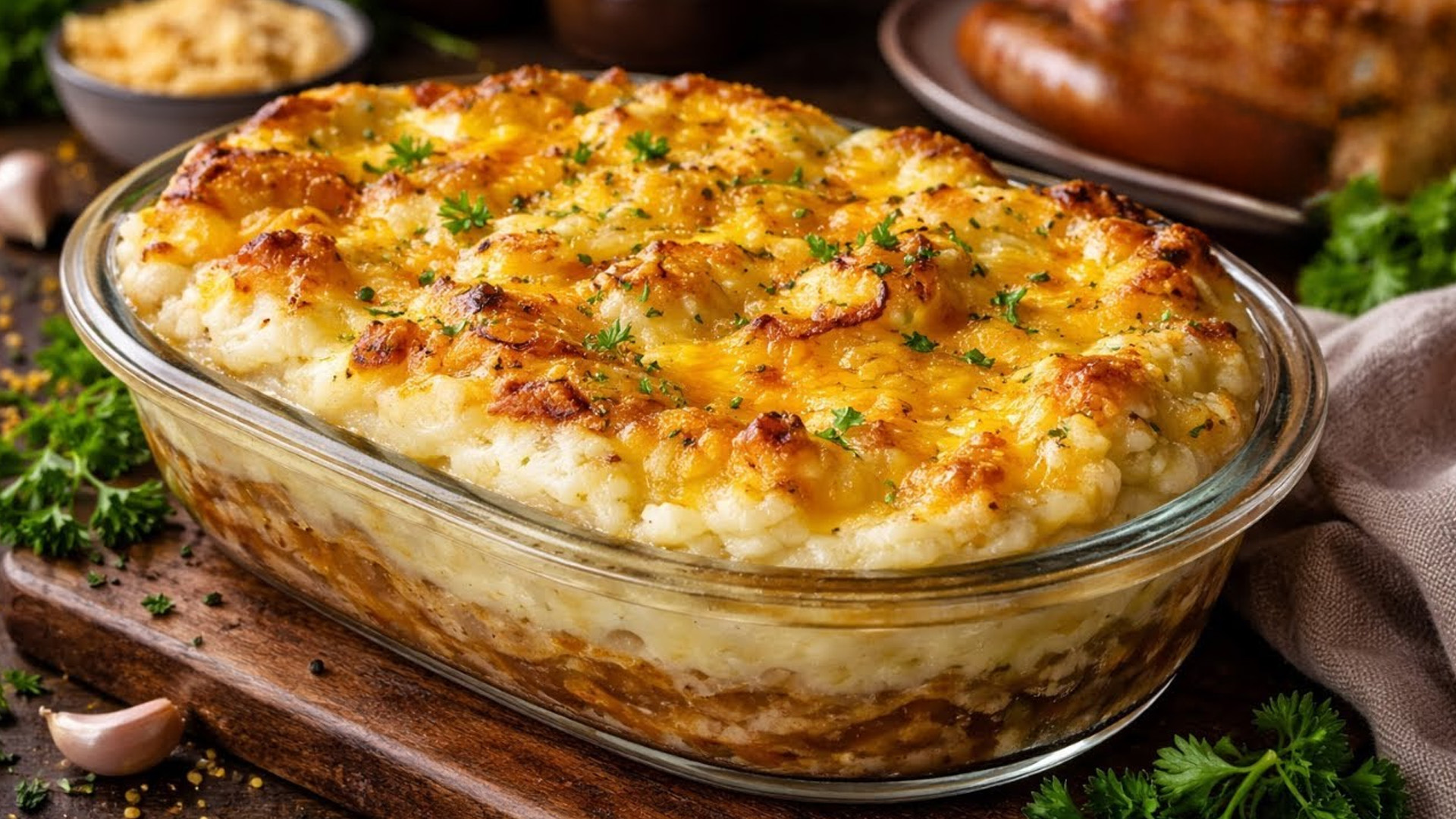 Turn classic bangers and mash into a pie