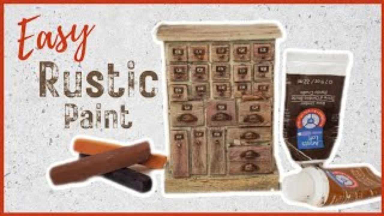Two rustic painting techniques for DIY miniatures