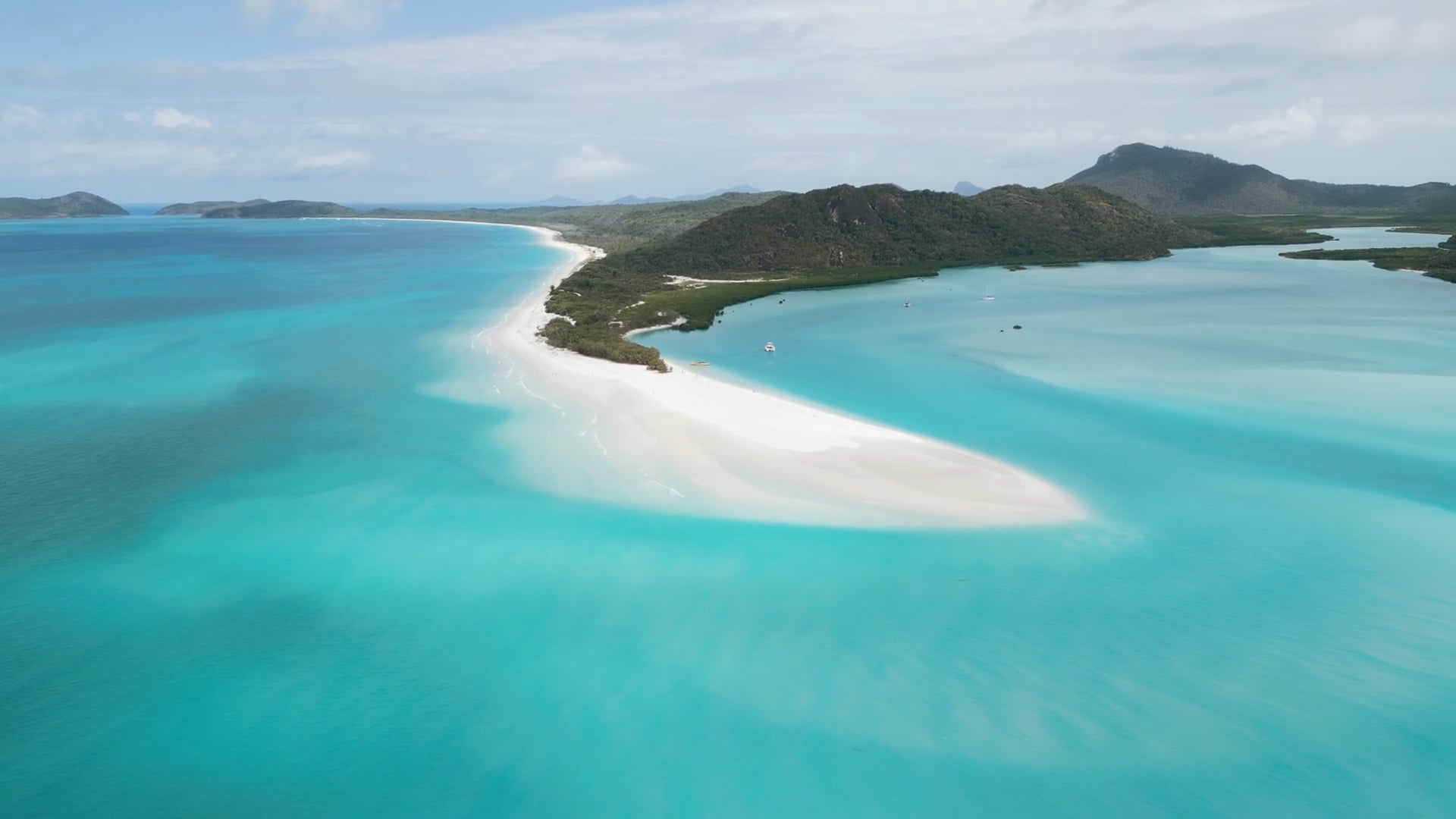 Whitehaven Beach, Australien: Drohnenaufnahmen des weltberühmten ...