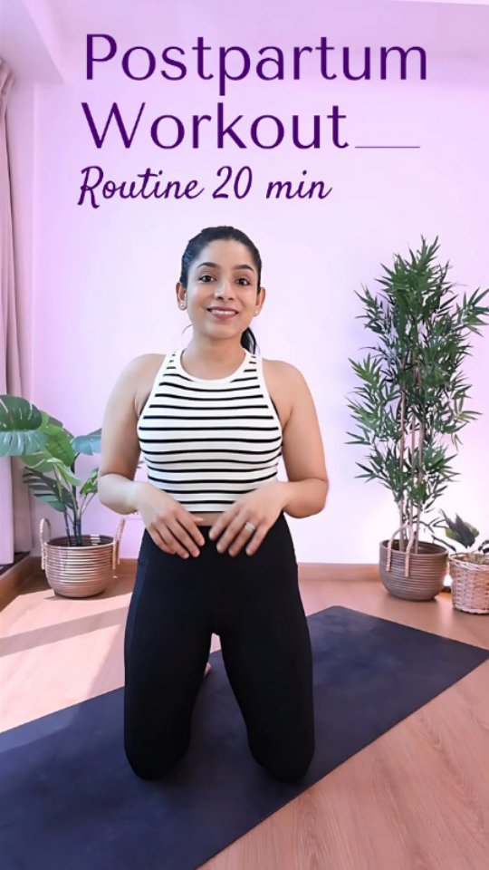 A 20 minute postpartum core safe workout