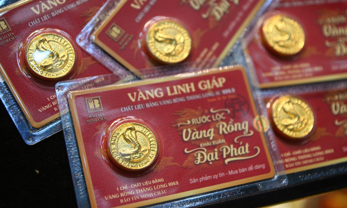 Gold prices drop