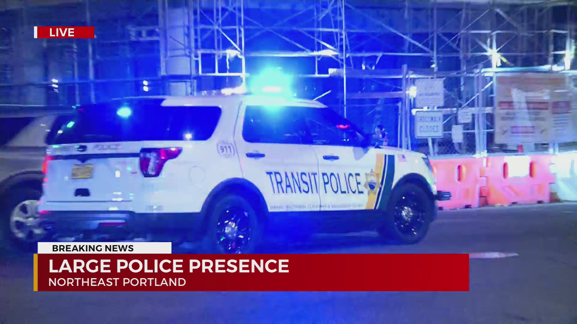 Developing: Large police presence in northeast Portland