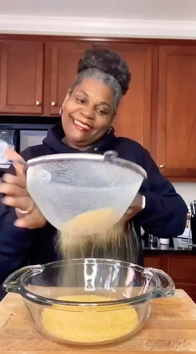 Make fresh cornmeal from popcorn kernels