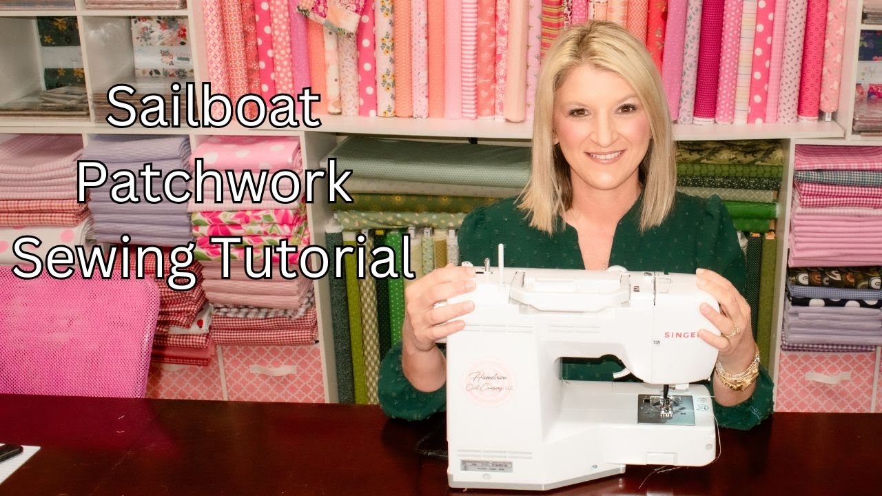 Step by step sailboat quilt patchwork project