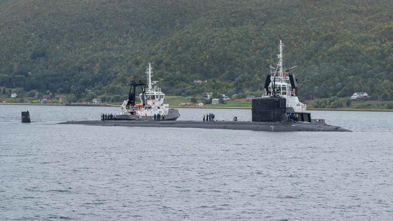 Virginia-class nuclear submarine appears in far northern Norway