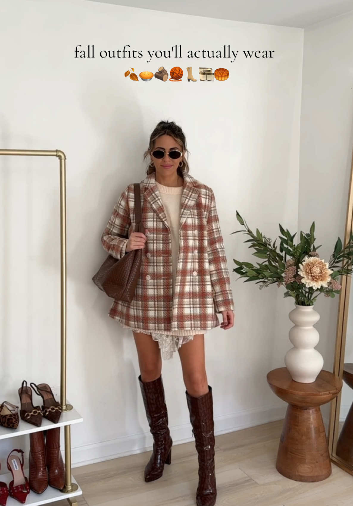 Lace slip styling ideas with cozy layers