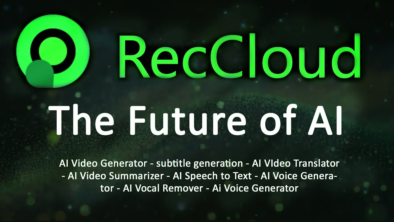 RecCloud AI review: Explore AI audio and video tools