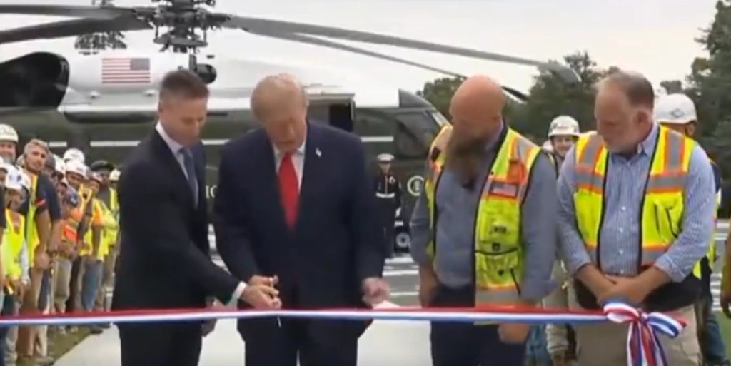 Trump press ban backfires as beloved helipad unveiling turns into disaster