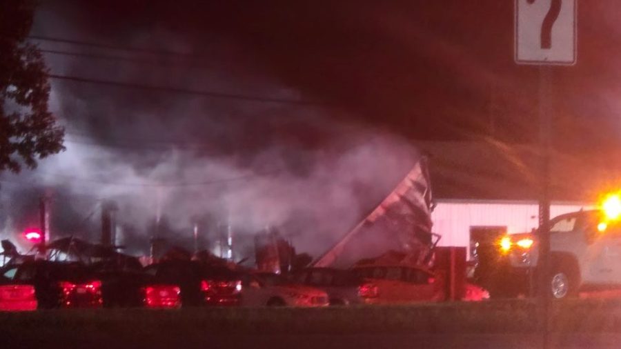Multiple agencies respond to large commercial fire off US-131 in Three ...