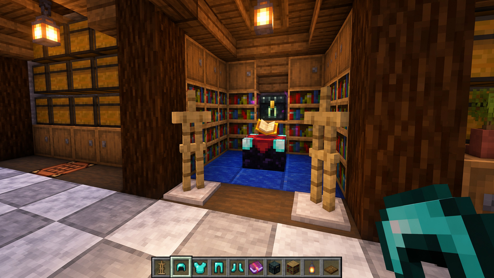 Ultimate Minecraft storage and enchanting base